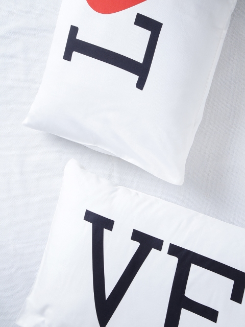 

Stoa Paris White Set of 2 Printed 18" x 27" Rectangular Pillow Covers