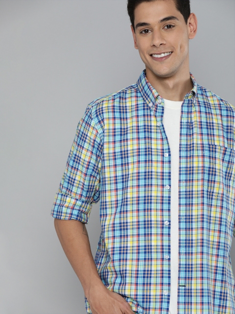 

Mast & Harbour Men Multicoloured Slim Fit Tartan Checks Casual Shirt, Multi