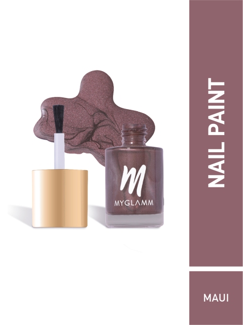 

MyGlamm Women Wanderlust Matte Chrome Maui Nail Polish, Brown