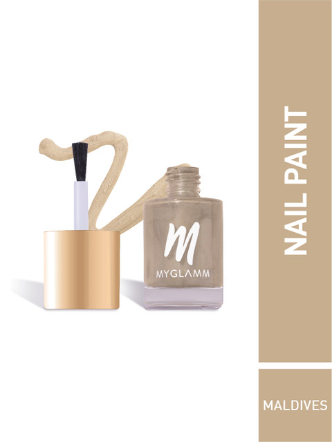 

MyGlamm Wandurlust Matt Chrome Nail Paint - Maldives, Gold