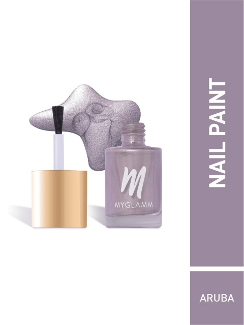 

MyGlamm Wandurlust Matt Chrome Nail Paint-Aruba-11ml, Silver