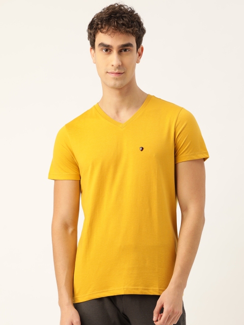 

Sweet Dreams Men Mustard Yellow Solid Lounge T-Shirt