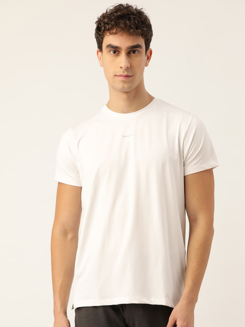 

Sweet Dreams Men White Solid Round Neck T-shirt