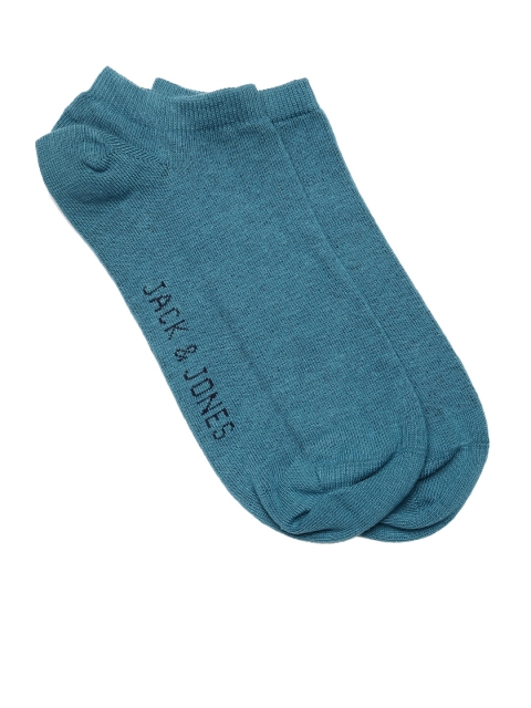 

Jack & Jones Men Teal Blue Ankle-Length Socks