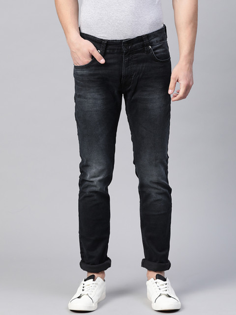 

SPYKAR Men Black Slim Fit Low-Rise Clean Look Stretchable Jeans