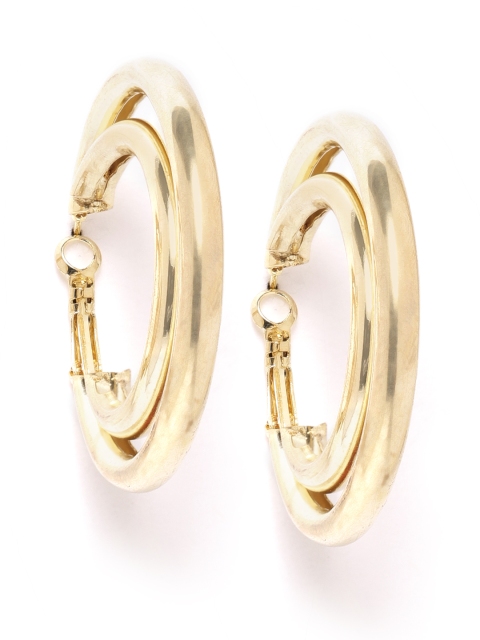 

Blueberry Gold-Toned Circular Hoop Earrings