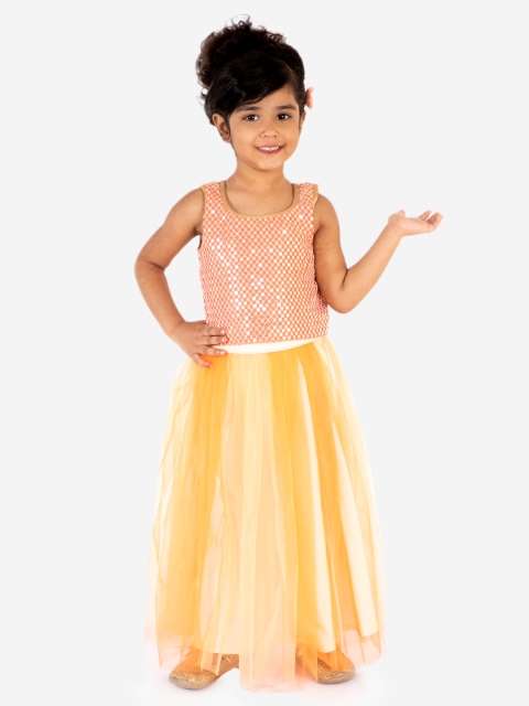 

Lil Peacock Peach-Coloured Ready to Wear Lehenga with Blouse