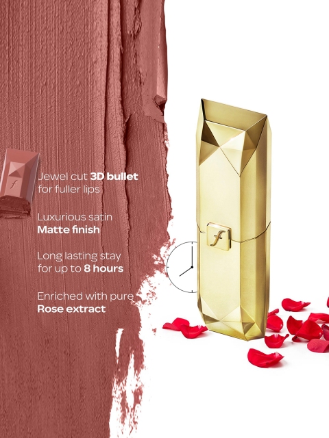 

Faces Canada Belle De Luxe Luxury Lipstick with Rose Extracts Charlotte Nude 3.8g, Brown