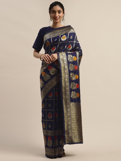 

Varanga Blue & Golden Woven Design Kanjeevaram Saree