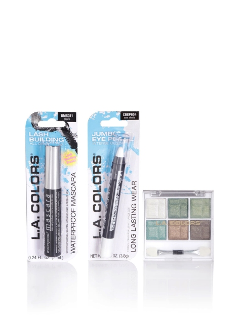 

L.A. Colors Eye Makeup Kit 17- Eye Shadow with Eye Pencil & Mascara, Multi