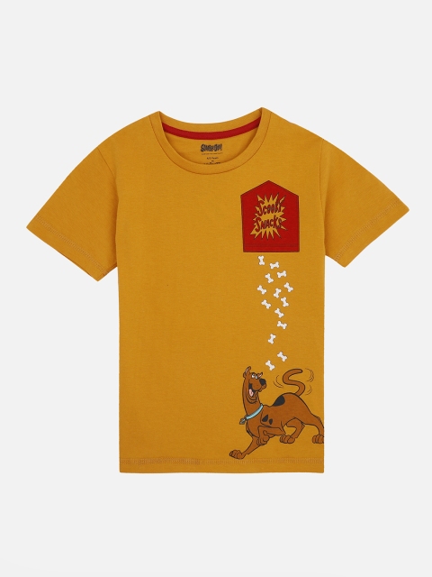 

Kids Ville Boys Yellow Scooby Doo Printed T-shirt