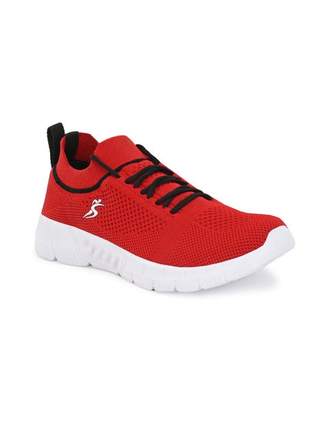 

San Frissco Men Red Mesh Running Shoes