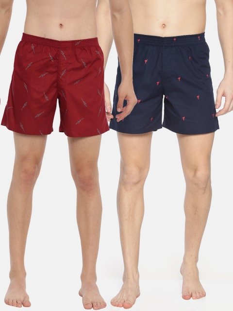 

IVOC Men Pack Of 2 Printed Boxers 12005722-1-13136020-1, Red