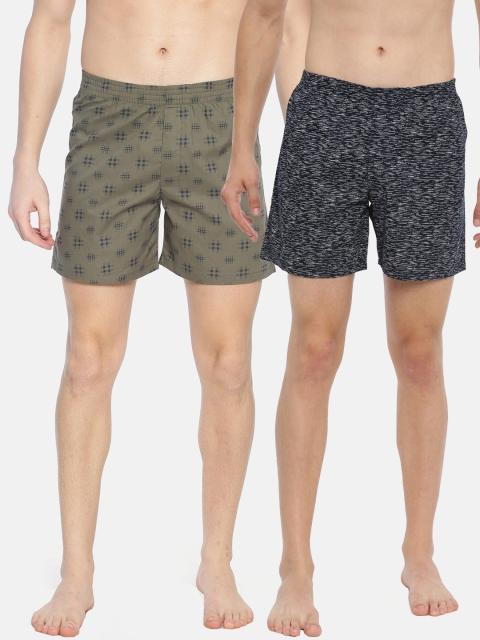 

IVOC Men Pack Of 2 Boxers, Black