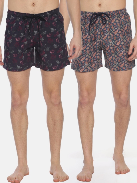 

Bene Kleed Men Pack Of 2 Pure Cotton Boxers, Black