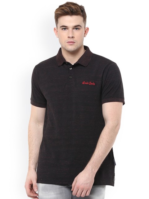 

Avoir Envie Black Slim Fit Polo T-Shirt