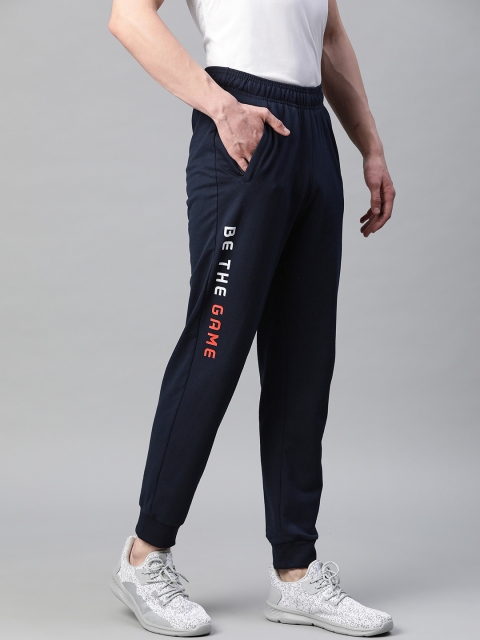

Alcis Men Navy Blue Printed Detail Joggers