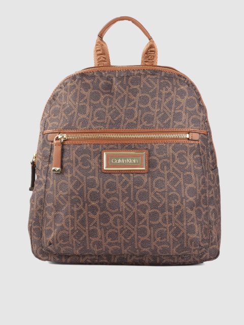 

Calvin Klein Women Brown Brand Logo Backpack