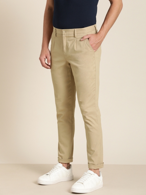

INVICTUS Men Khaki Regular Fit Solid Chinos