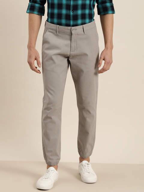 

INVICTUS Men Grey Slim Fit Solid Joggers