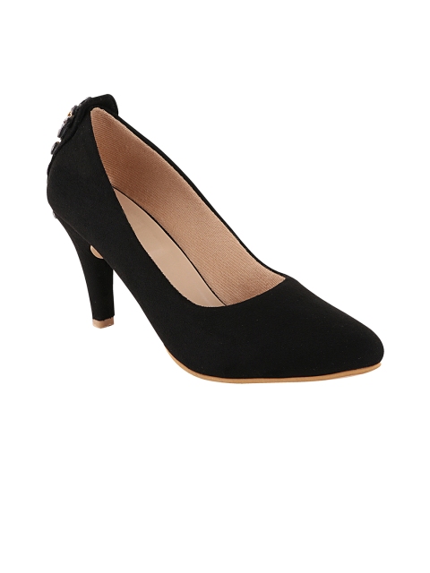 

Shoetopia Women Black Solid Pumps