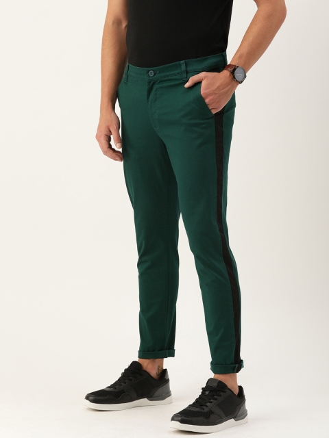 

The Indian Garage Co Men Green Slim Fit Solid Chinos