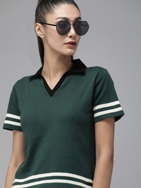 

Roadster Green Regular Top