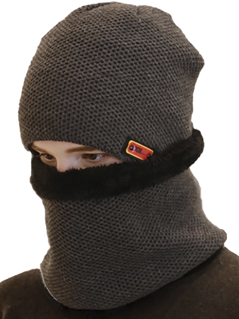 

Bunnywave Unisex Brown Solid Woollen Beanie & Neck Warmer