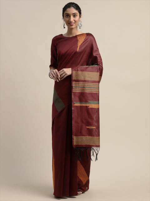 

Varanga Maroon Woven Design Kanjeevaram Saree