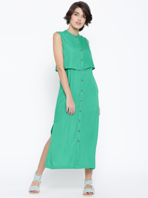 

Vero Moda Green Layered Midi Dress