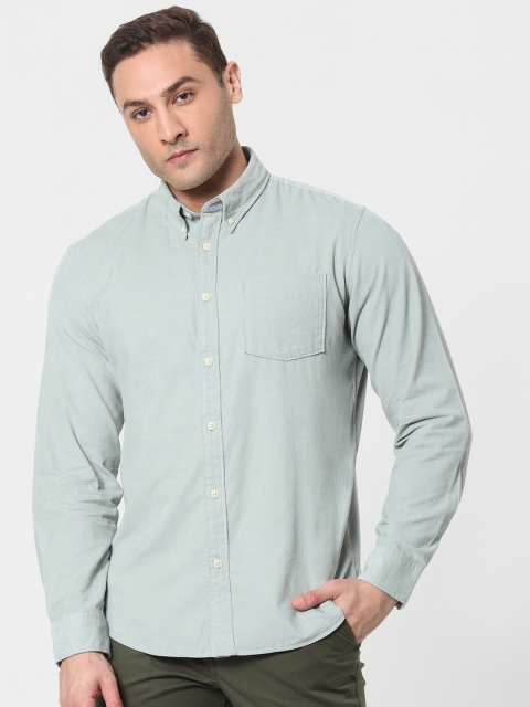 

SELECTED Men Green Slim Fit Casual Shirt