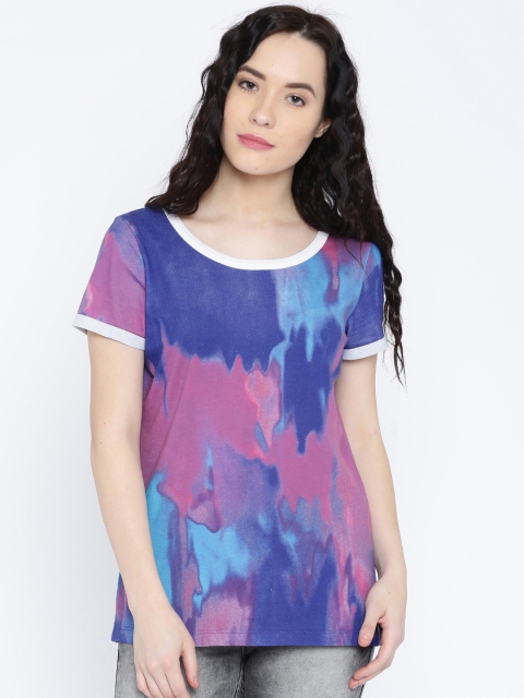 

Vero Moda Women Purple Printed Regular Top