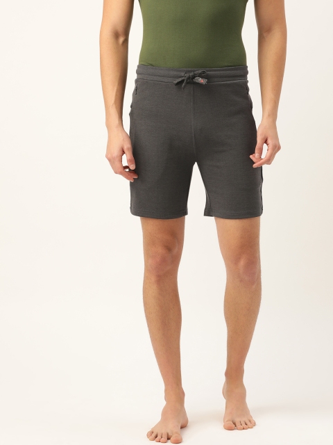 

Sweet Dreams Men Charcoal Grey Solid Regular Fit Lounge Shorts