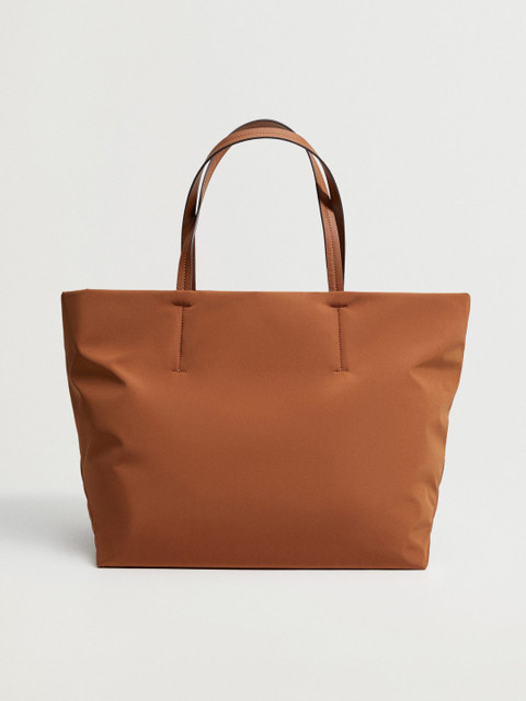 

MANGO Camel Brown Solid Sustainable Shoulder Bag