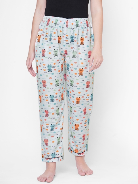 

FashionRack Women White Printed Lounge Pants