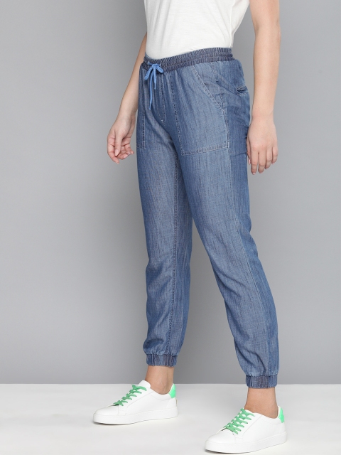 

Harvard Women Navy Blue Regular Fit Solid Joggers