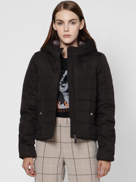 

Vero Moda Women Black Solid Hooded Puffer Jacket