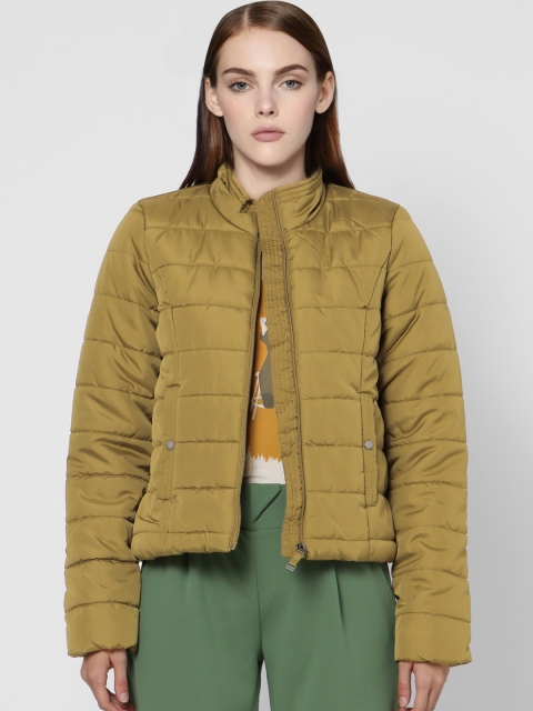 

Vero Moda Women Olive Green Solid Puffer Jacket