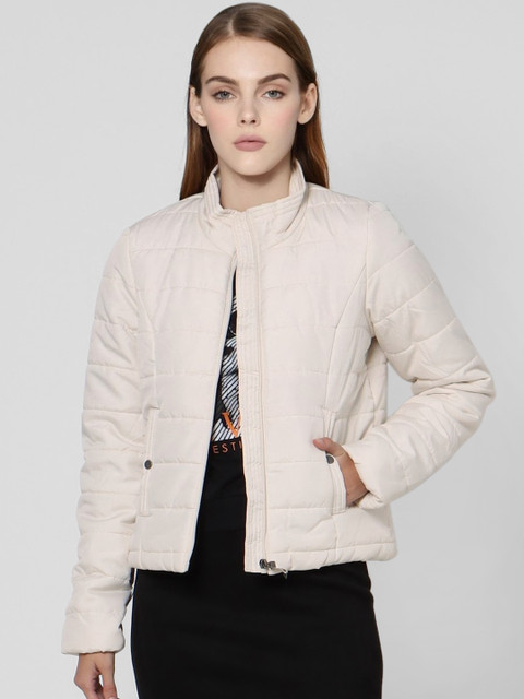 

Vero Moda Women Off-White Solid Puffer Jacket