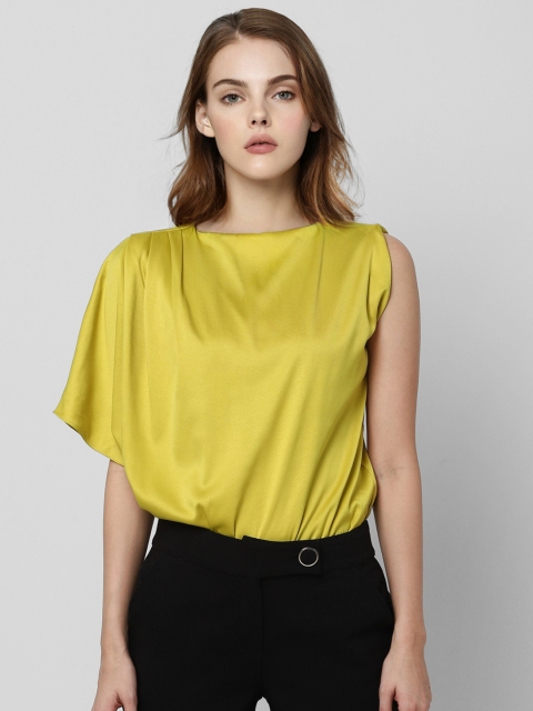 

Vero Moda Women Yellow Solid Bodysuit