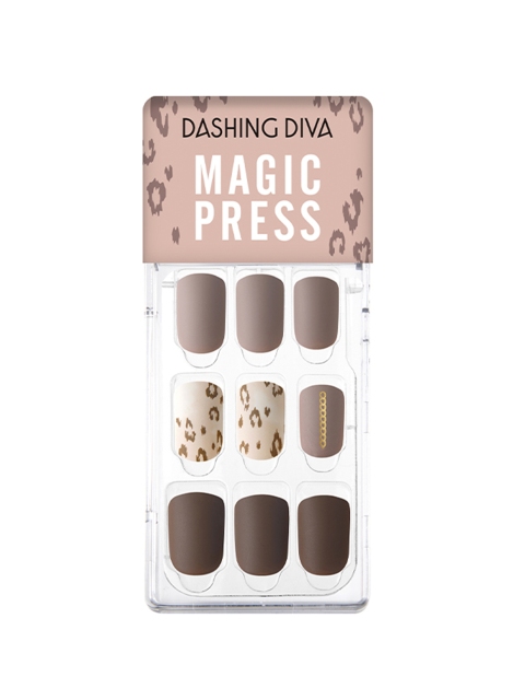 

Dashing Diva Brown Magic Press Artificial Nails