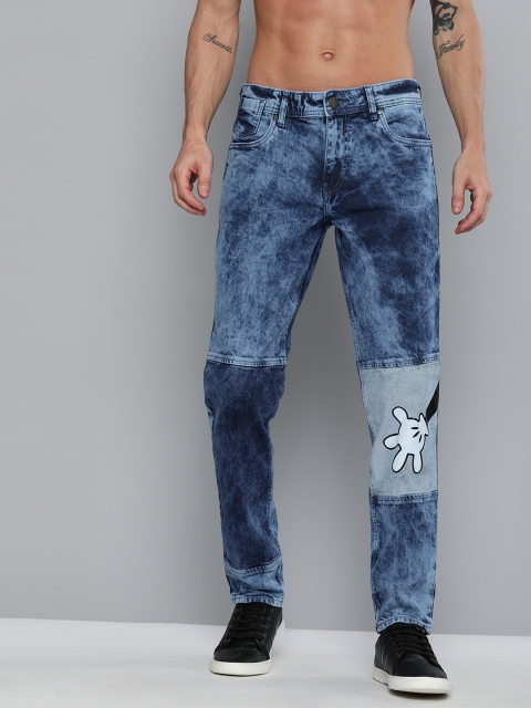 

Kook N Keech Disney Men Blue Regular Fit Mid-Rise Clean Look Jeans