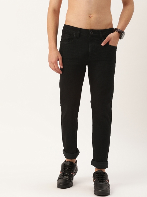 

Flying Machine Men Black Slim Fit Mid-Rise Clean Look Stretchable Jeans