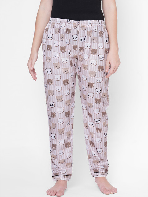 

FashionRack Women Brown Printed Lounge Pants