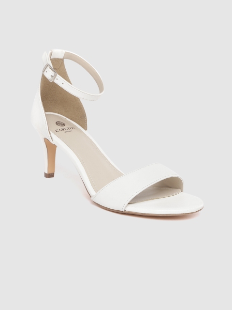

Carlton London Women White Solid Mid-Top Slim Heels