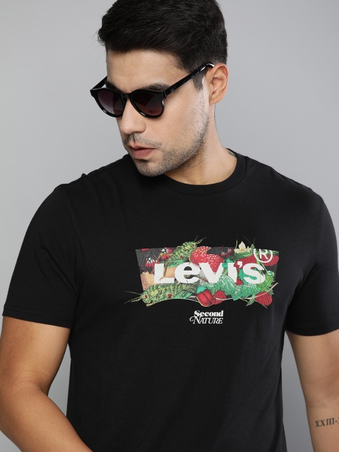 

Levis Men Black Printed Round Neck T-shirt