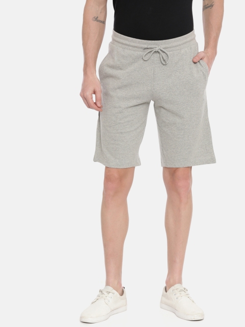 

Classic Polo Men Grey Melange Solid Regular Shorts