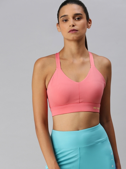 

HRX By Hrithik Roshan Women Pink Rapid-Dry Antimicrobial Training Sports Bra HR_SS21_W