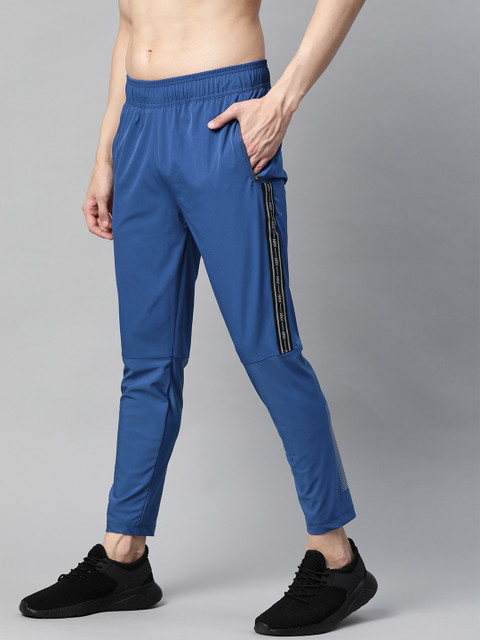

HRX By Hrithik Roshan Men Mazarine Blue Solid Hybrird Rapid-Dry Training Track Pants, Navy blue