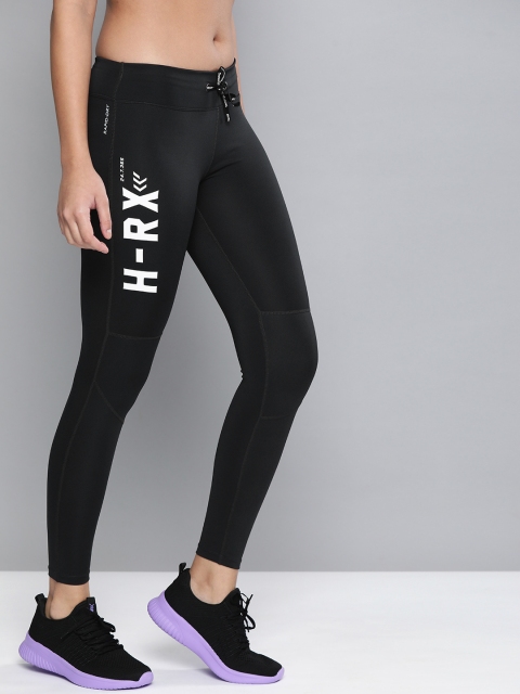 

HRX By Hrithik Roshan Women Grey Skinny Rapid-Dry Antimicrobial Anti-Static Running Tights